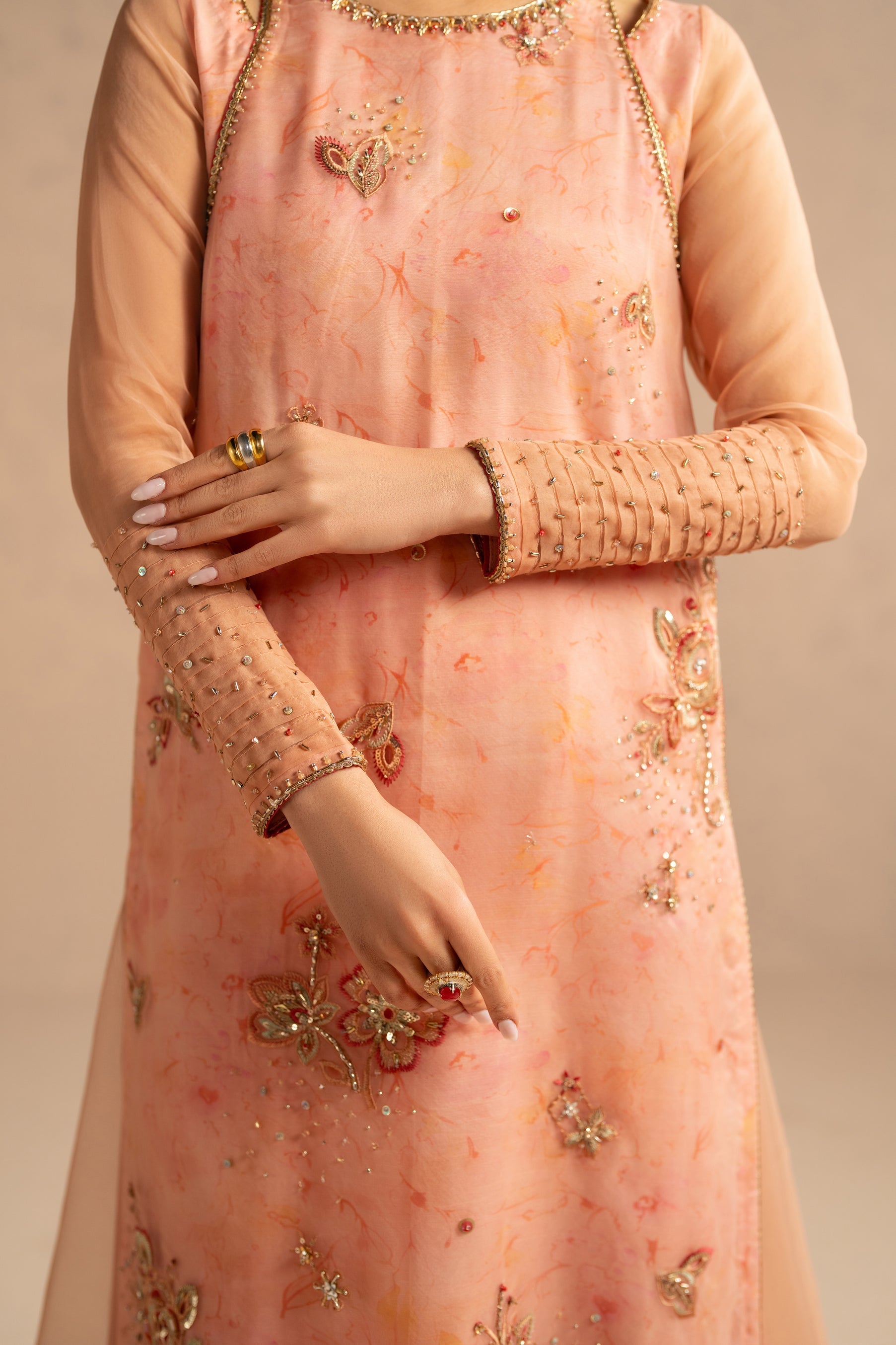 Naqshi | Festive Eid 26 | Aysun - Luxury Dress - available at Maria Faisal in UK and USA.