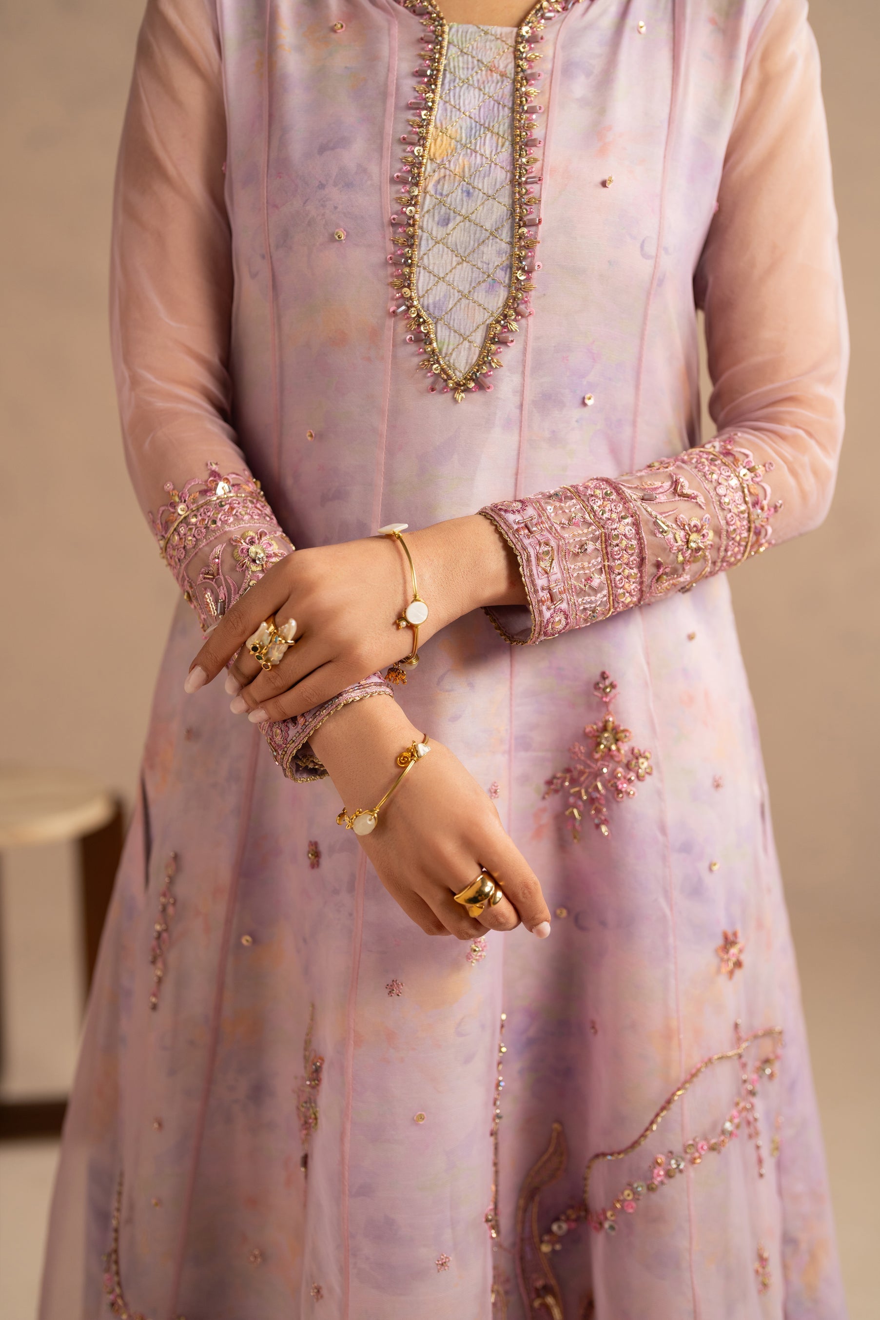 Naqshi | Festive Eid 26 | Akeza - Luxury Dress - available at Maria Faisal in UK and USA.