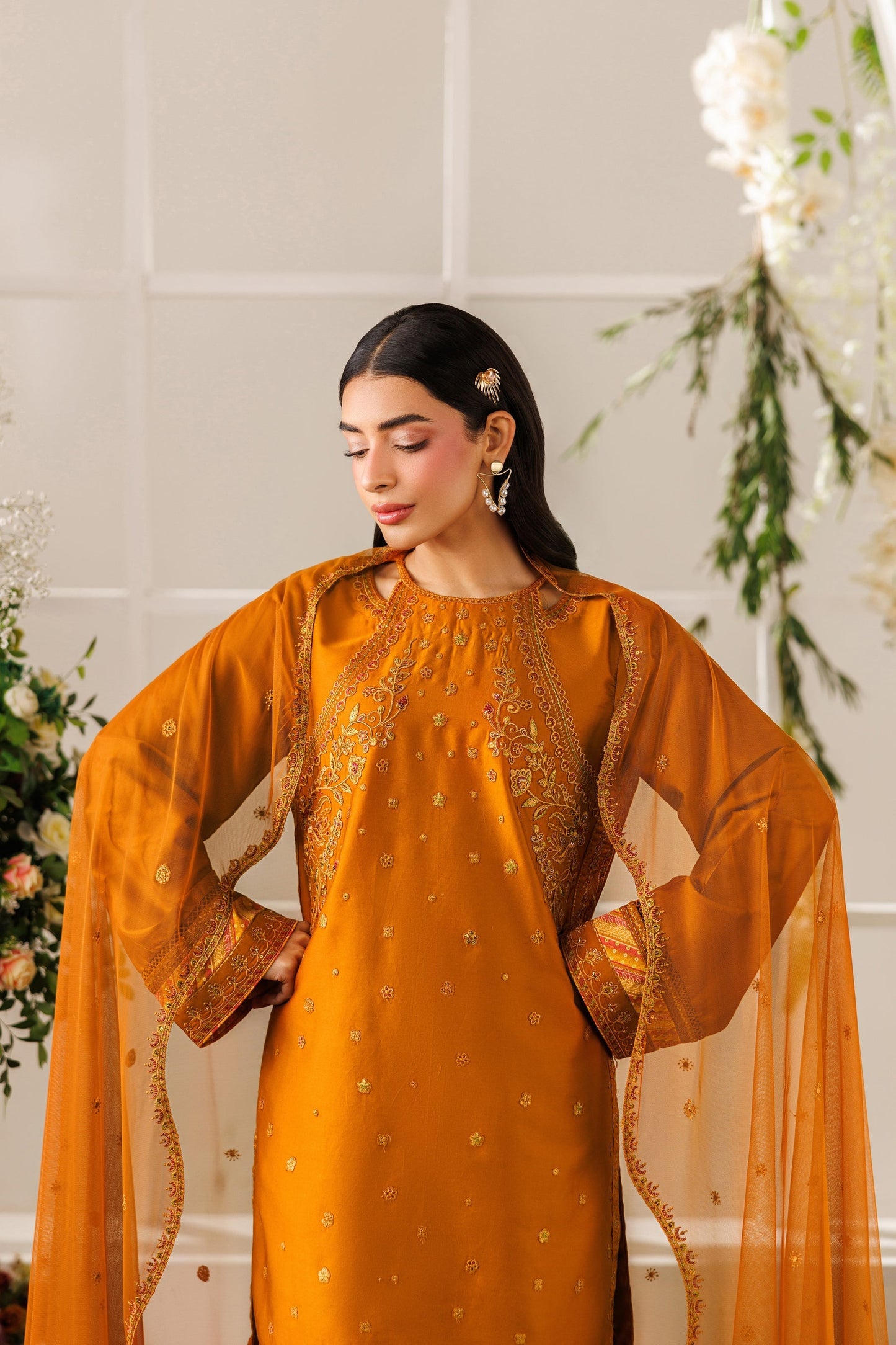 Naqshi | Festive Eid 26 | Mohib - Luxury Dress - available at Maria Faisal in UK and USA.