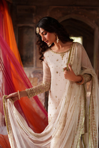 Naqshi | Kiraz Chiffon Collection | Umaima - Formal Dress - available at Maria Faisal in UK and USA.