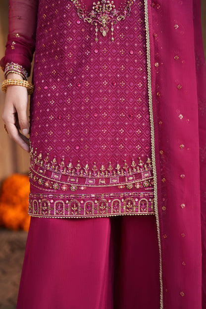 Naqshi | Kiraz Chiffon Collection | Zardoz - Formal Dress - available at Maria Faisal in UK and USA.