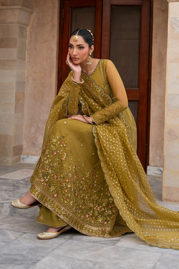 Naqshi | Tabeer Festive Dresses | Lehr - Formal Dress - available at Maria Faisal in UK and USA.