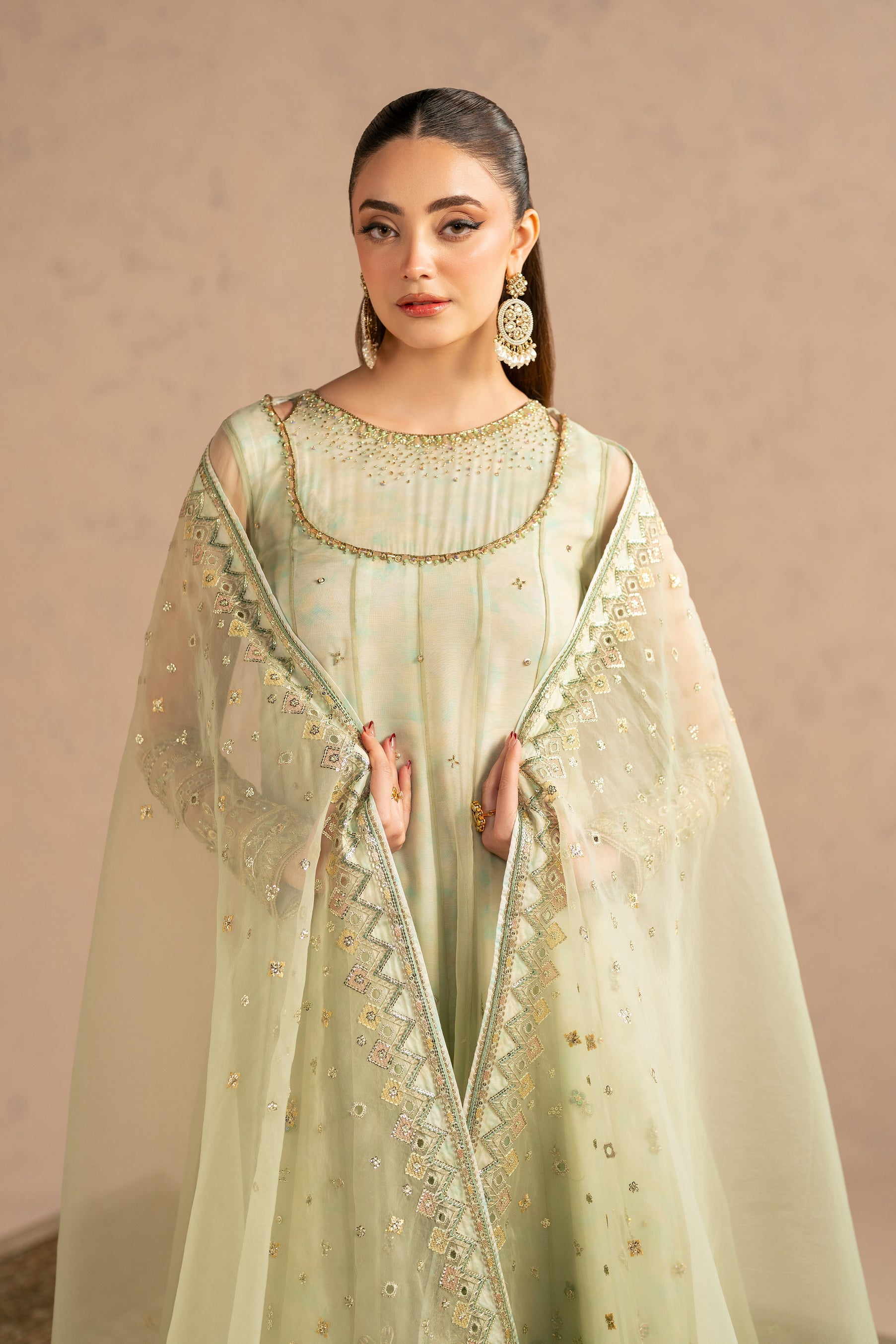Naqshi | Festive Eid 26 | Raabi - Luxury Dress - available at Maria Faisal in UK and USA.