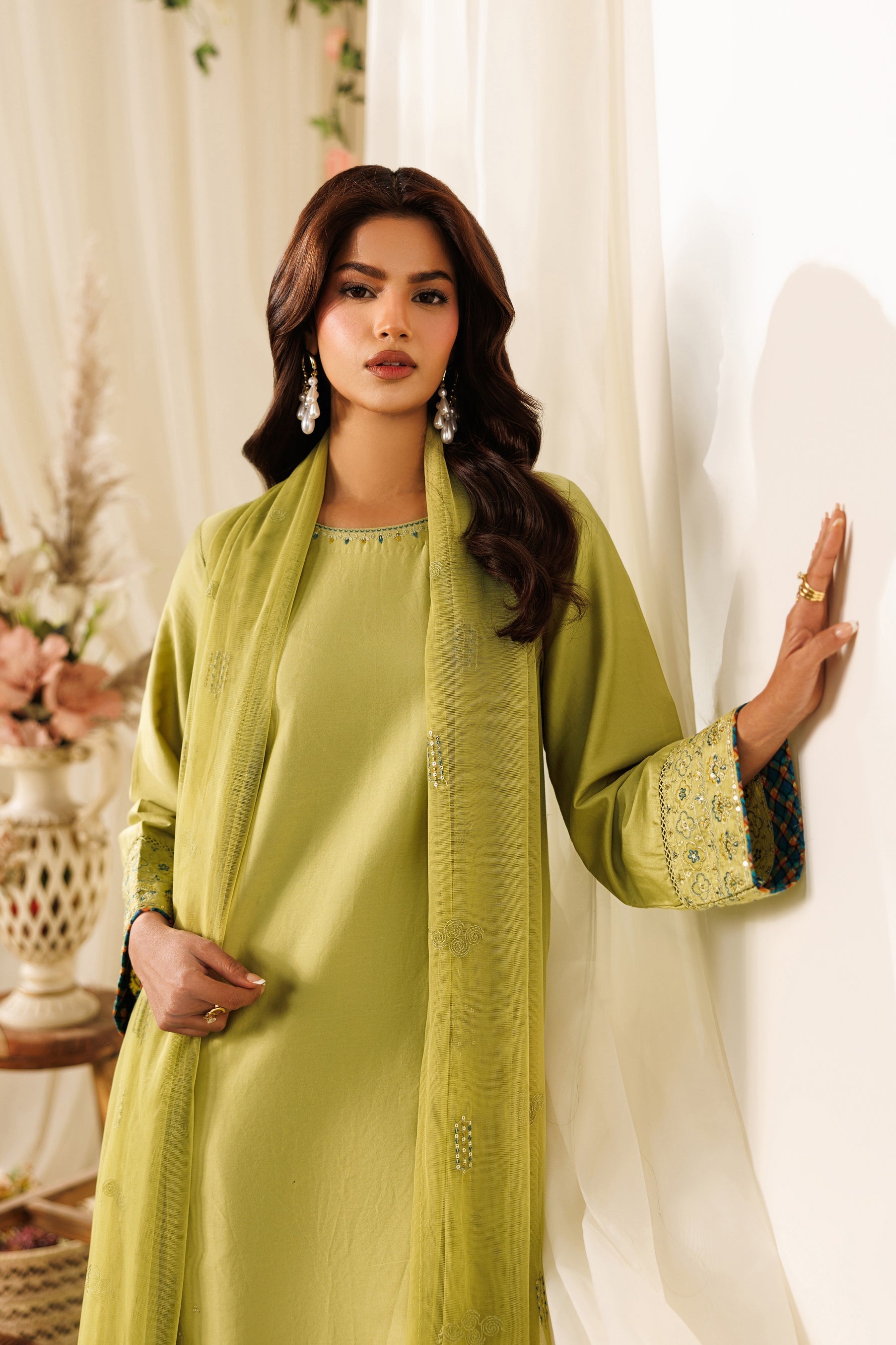 Naqshi | Festive Eid 26 | Qiana - Luxury Dress - available at Maria Faisal in UK and USA.