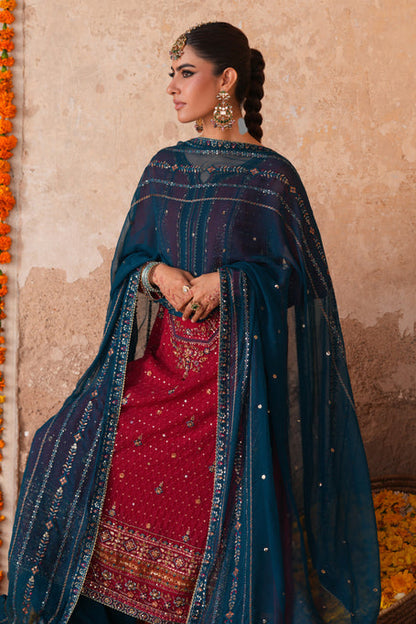 Naqshi | Zariah Crinkle Collection | Shazim - Formal Dress - available at Maria Faisal in UK and USA.