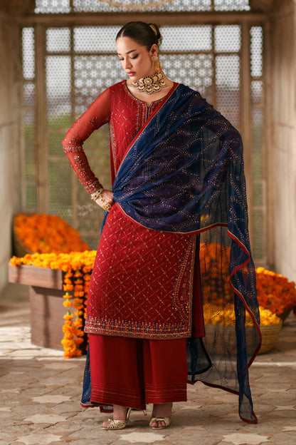 Naqshi | Zariah Crinkle Collection | Faheel - Formal Dress - available at Maria Faisal in UK and USA.