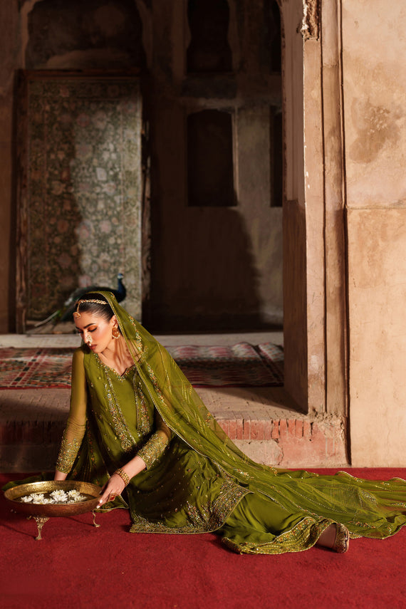 Naqshi | Kiraz Chiffon Collection | Anza - Formal Dress - available at Maria Faisal in UK and USA.