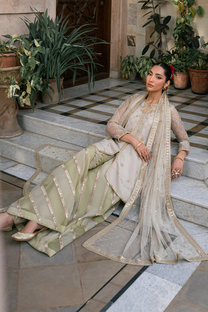 Naqshi | Tabeer Festive Dresses | Saaz - Formal Dress - available at Maria Faisal in UK and USA.