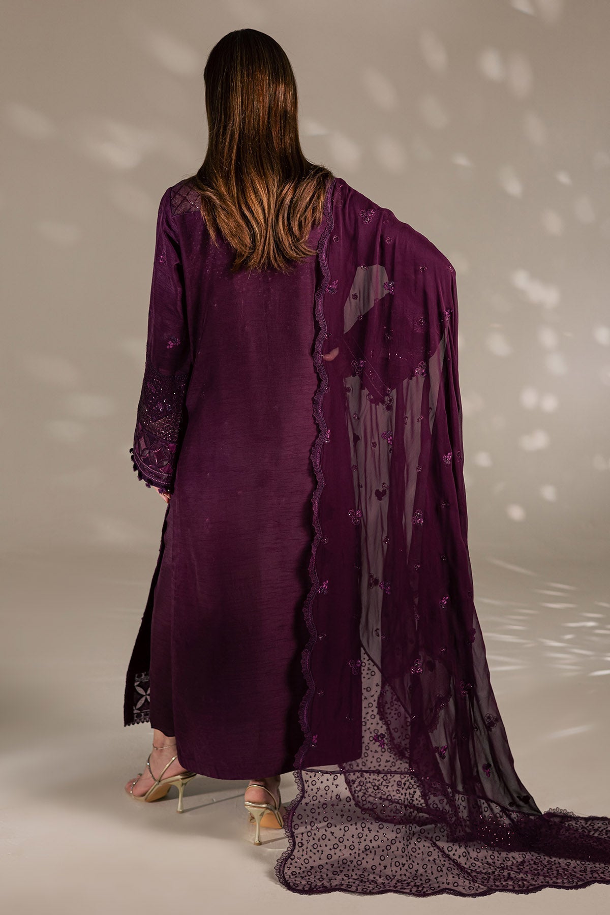Nureh | The Silk 26 | S-36 - Luxury Dress - available at Maria Faisal in UK and USA.