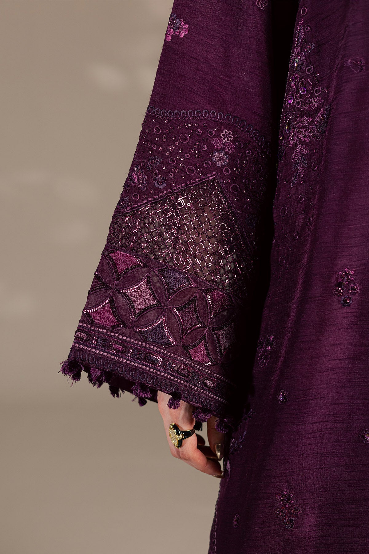 Nureh | The Silk 26 | S-36 - Luxury Dress - available at Maria Faisal in UK and USA.
