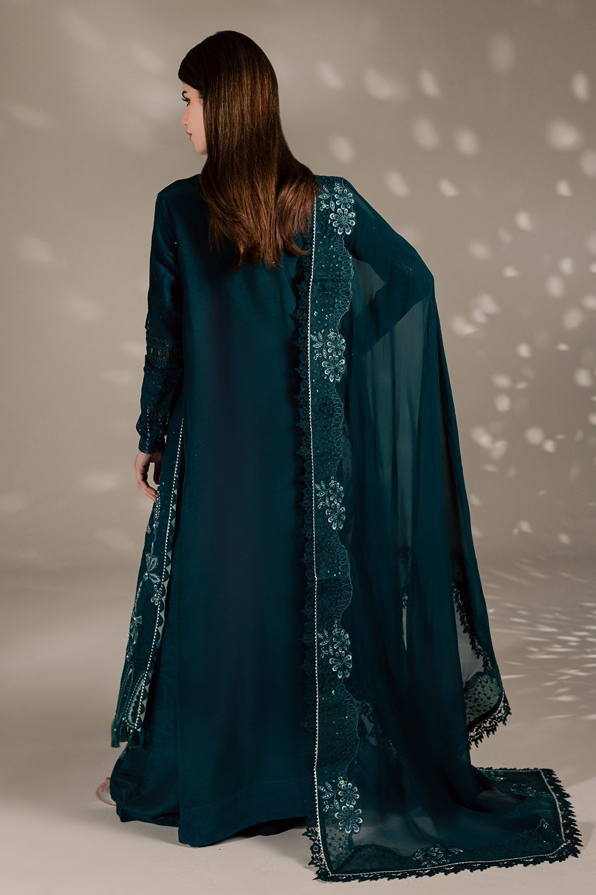 Nureh | The Silk 26 | S-33 - Luxury Dress - available at Maria Faisal in UK and USA.