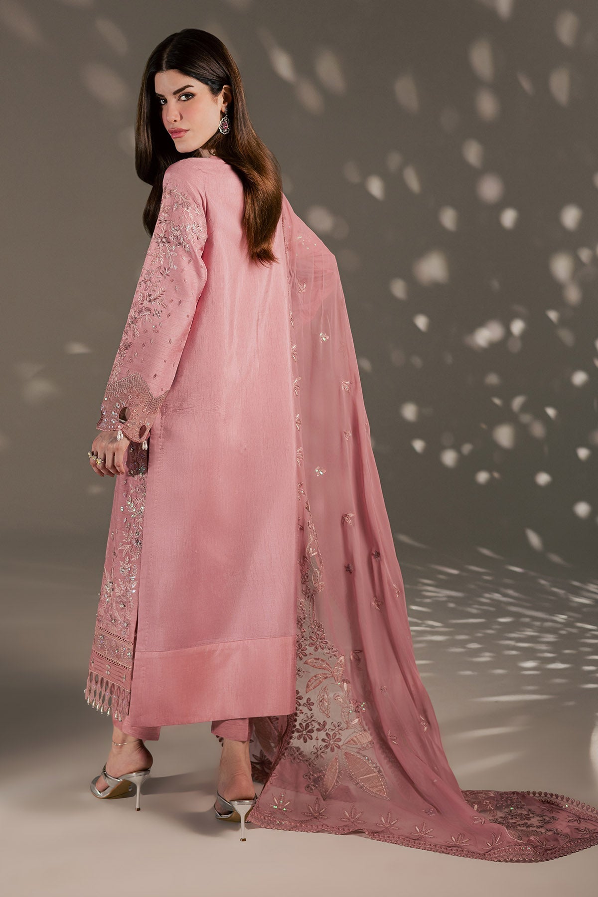 Nureh | The Silk 26 | S-35 - Luxury Dress - available at Maria Faisal in UK and USA.
