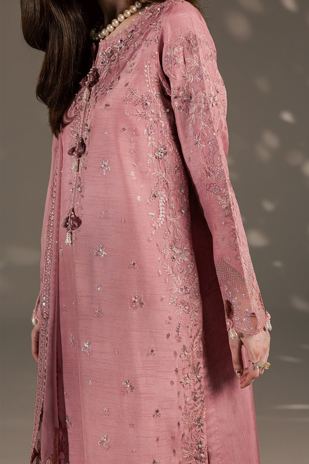 Nureh | The Silk 26 | S-35 - Luxury Dress - available at Maria Faisal in UK and USA.