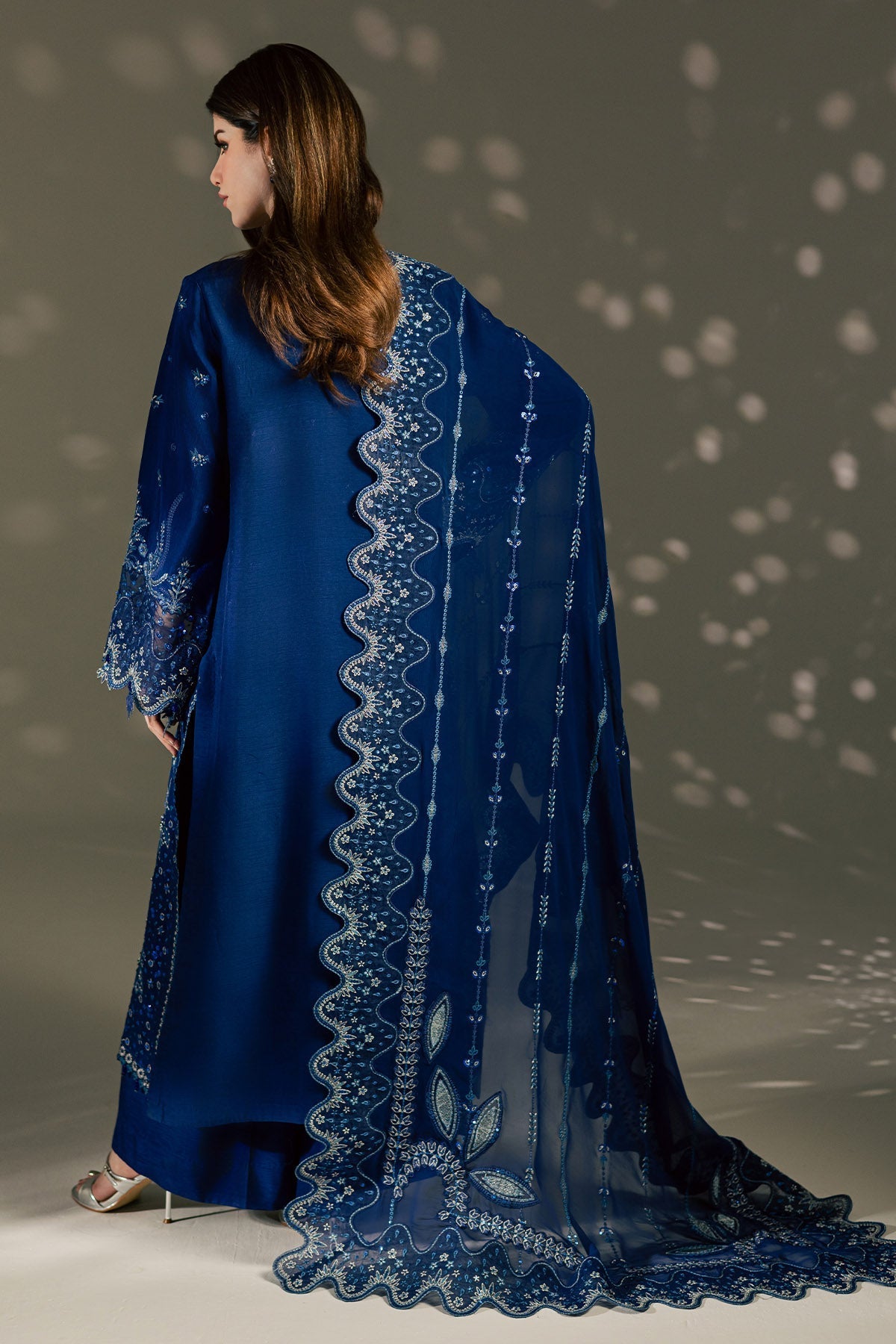 Nureh | The Silk 26 | S-34 - Luxury Dress - available at Maria Faisal in UK and USA.