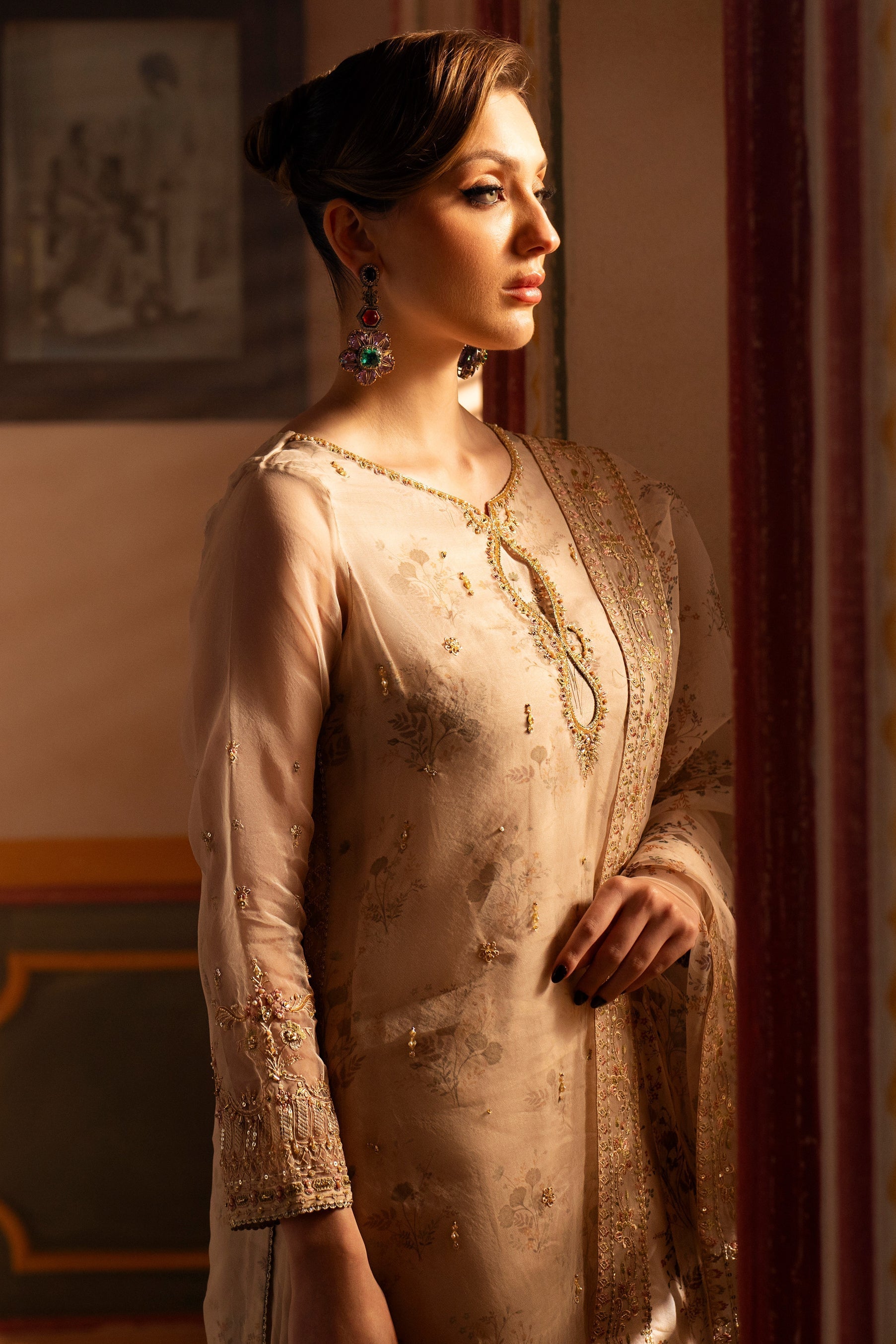 Naqshi | Festive Eid 26 | Shifa - Luxury Dress - available at Maria Faisal in UK and USA.