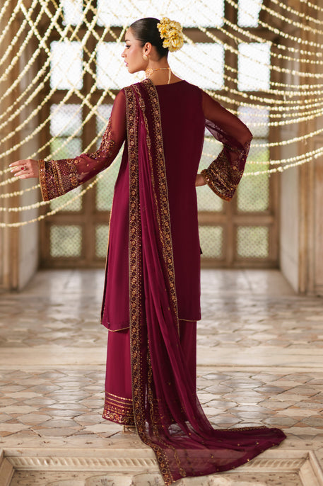 Naqshi | Zariah Crinkle Collection | Ehaad - Formal Dress - available at Maria Faisal in UK and USA.