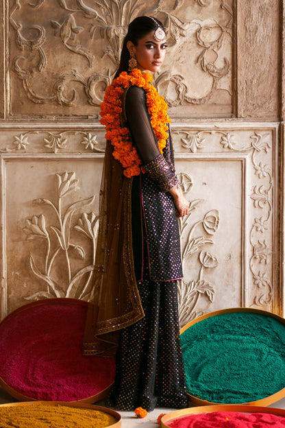 Naqshi | Zariah Crinkle Collection | Irra - Formal Dress - available at Maria Faisal in UK and USA.