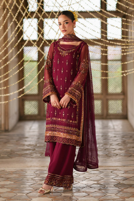 Naqshi | Zariah Crinkle Collection | Ehaad - Formal Dress - available at Maria Faisal in UK and USA.