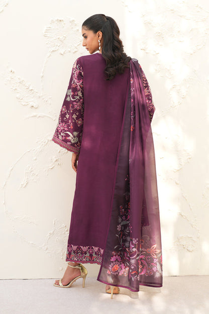 Baroque | Formals Collection | EMBROIDERED RAW SILK UF-4382 - Formal Dress - available at Maria Faisal in UK and USA.