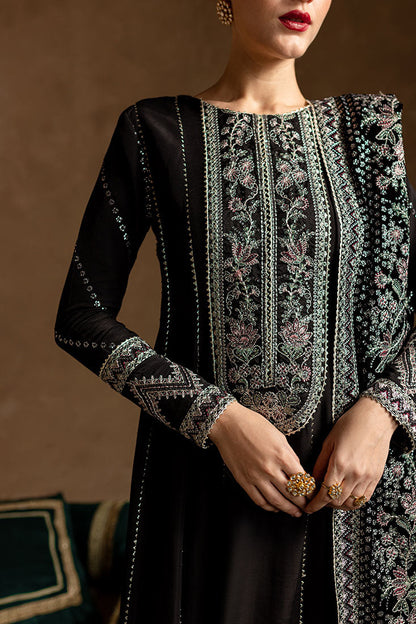 Marjjan | De Rose Velvet | MRV-14 (BLACK) - Ladies Clothes - Maria Faisal