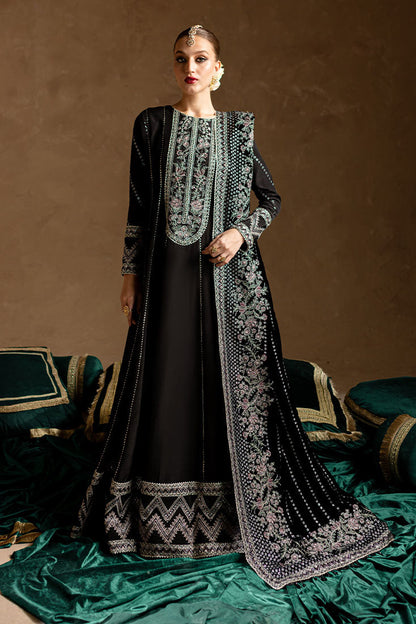 Marjjan | De Rose Velvet | MRV-14 (BLACK) - Ladies Clothes - Maria Faisal