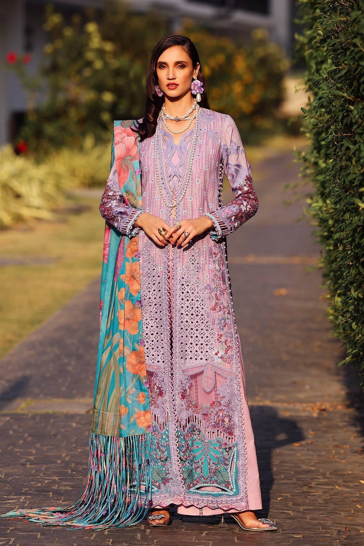 Afrozeh | Lawn 25 | Chrysa by Maria Faisal - Registered Vendor of : Afrozeh - type : Ladies Clothes - 100% original wedding dresses
