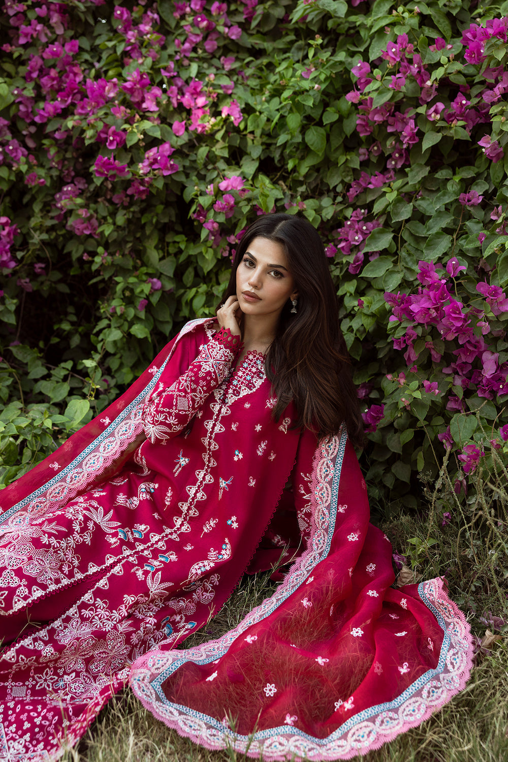 Afrozeh | Mulaqat Lawn 26 | Humnasheen - Luxury Dress - available at Maria Faisal in UK and USA.