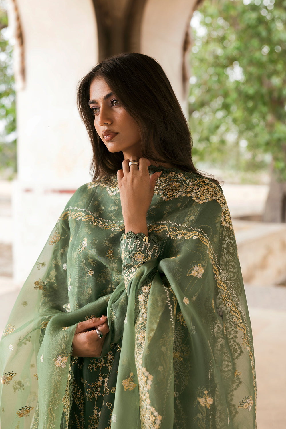 Afrozeh | Mulaqat Lawn 26 | Waadha - Luxury Dress - available at Maria Faisal in UK and USA.