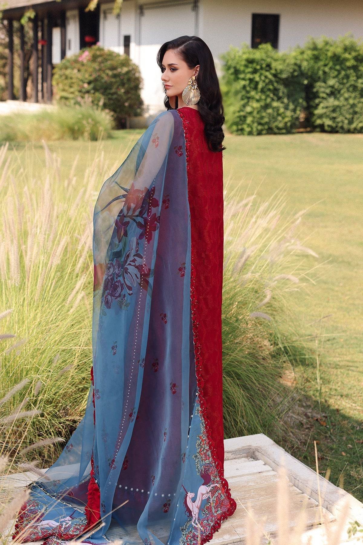 Afrozeh | Lawn 25 | Glacis by Maria Faisal - Registered Vendor of : Afrozeh - type : Ladies Clothes - 100% original wedding dresses