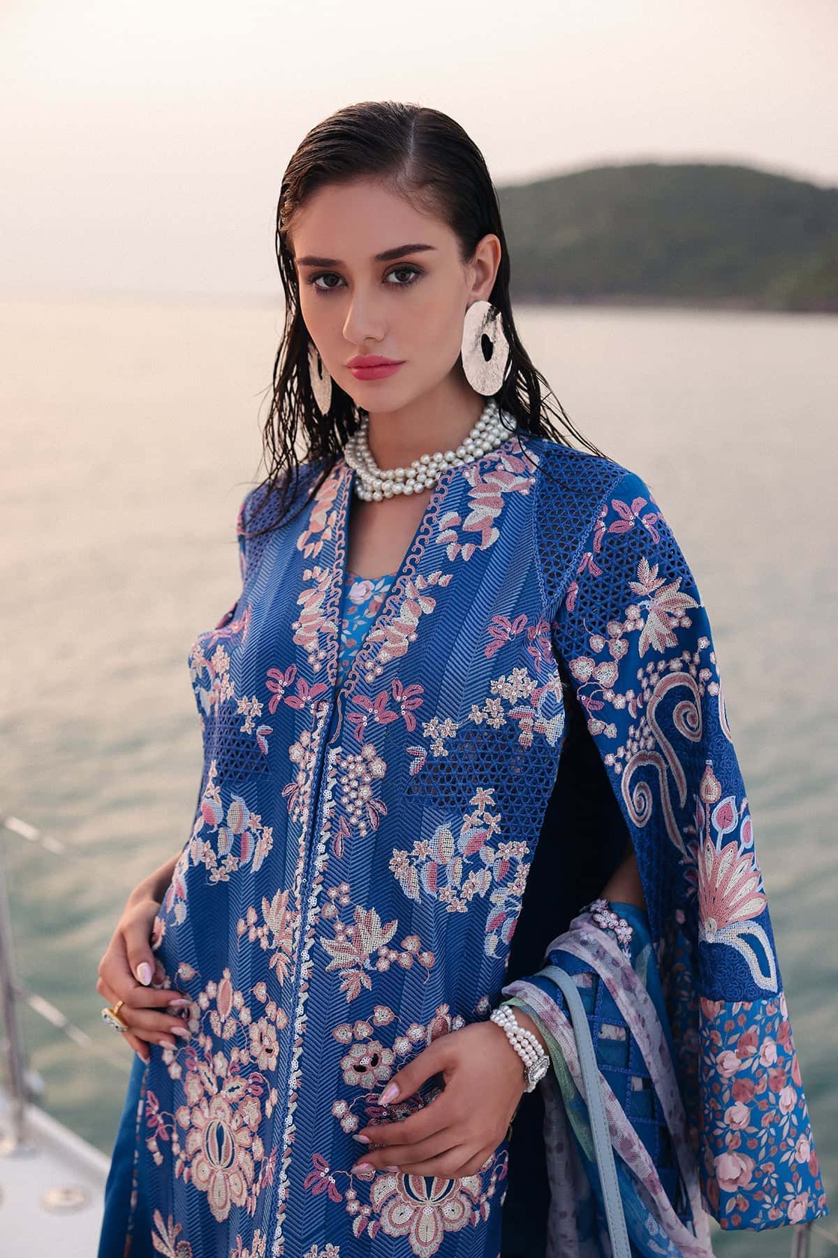 Afrozeh | Lawn 25 | Eclipse by Maria Faisal - Registered Vendor of : Afrozeh - type : Ladies Clothes - 100% original wedding dresses