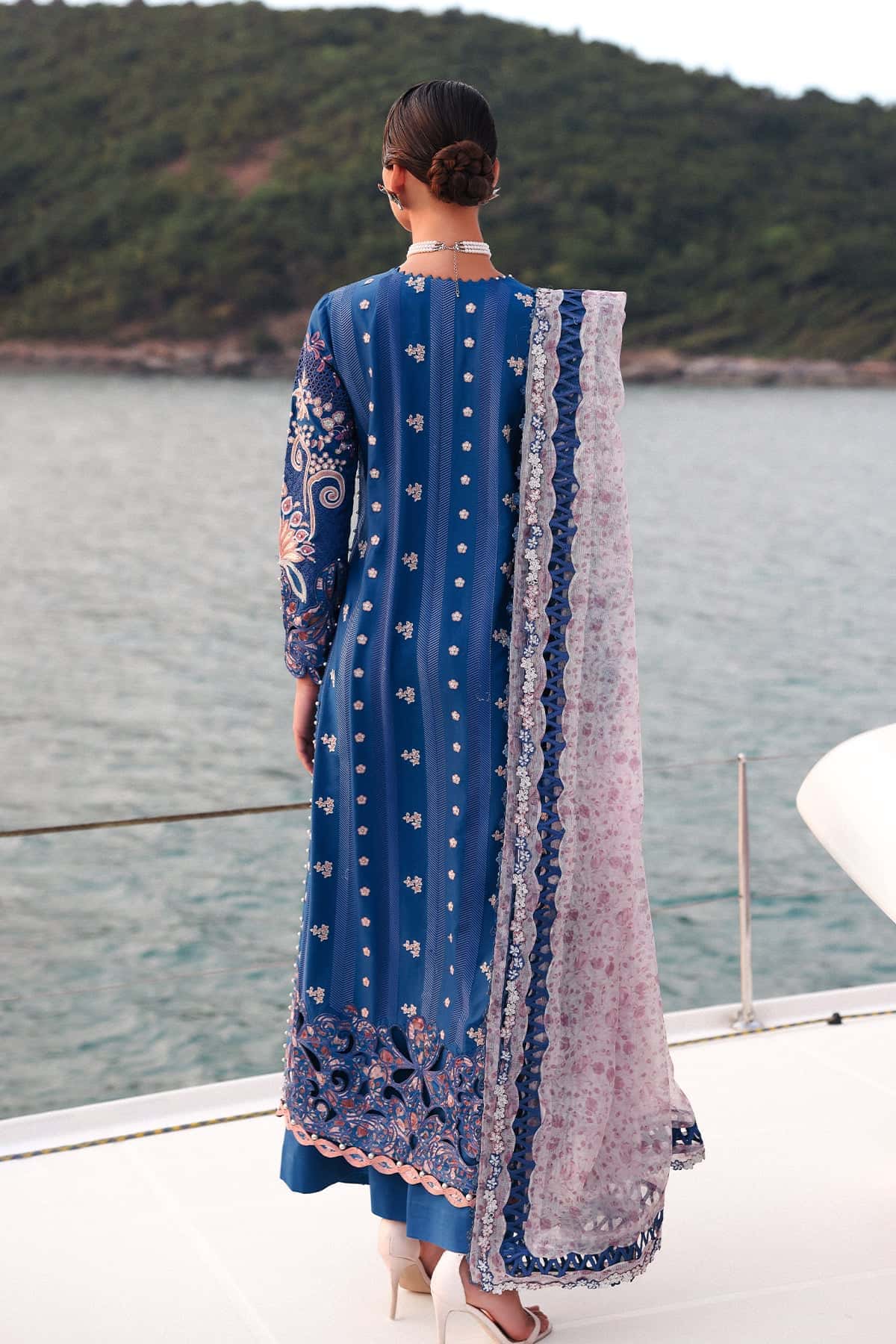 Afrozeh | Lawn 25 | Eclipse by Maria Faisal - Registered Vendor of : Afrozeh - type : Ladies Clothes - 100% original wedding dresses