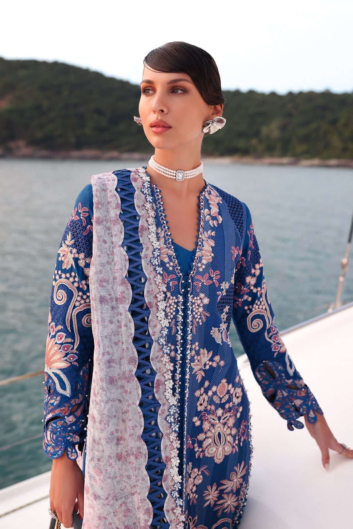 Afrozeh | Lawn 25 | Eclipse by Maria Faisal - Registered Vendor of : Afrozeh - type : Ladies Clothes - 100% original wedding dresses