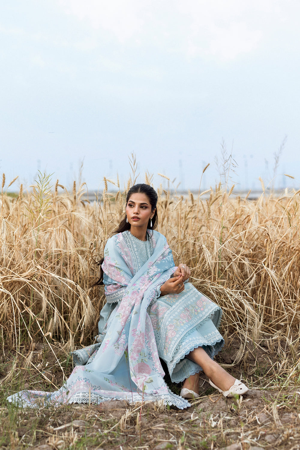 Afrozeh | Mulaqat Lawn 26 | Sukoon - Luxury Dress - available at Maria Faisal in UK and USA.