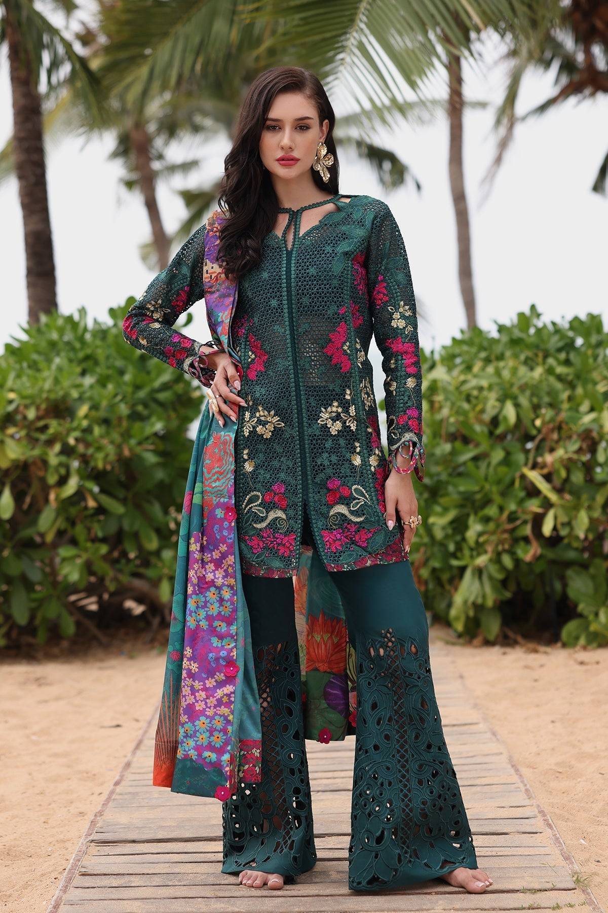 Afrozeh | Lawn 25 | Vermora by Maria Faisal - Registered Vendor of : Afrozeh - type : Ladies Clothes - 100% original wedding dresses