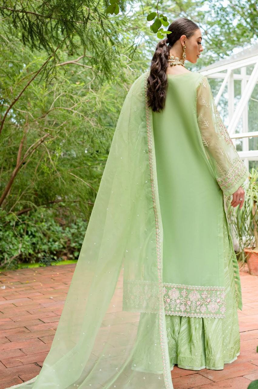 Maryum N Maria | Sorina Luxury Chiffon 23 | Lilly Green (MW23-506)