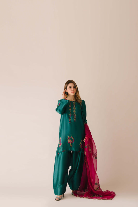 Sammy K | Aadat Festive Edition | Green Moon - Ladies Clothes - Maria Faisal