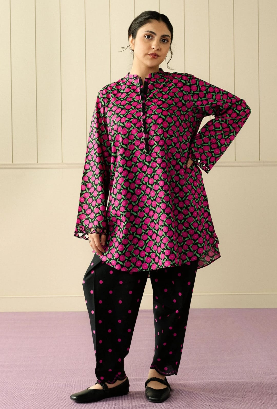 Zara Shahjahan | Love Coco and Friends | Effortless Echo - Casual Dress - available at Maria Faisal in UK and USA.