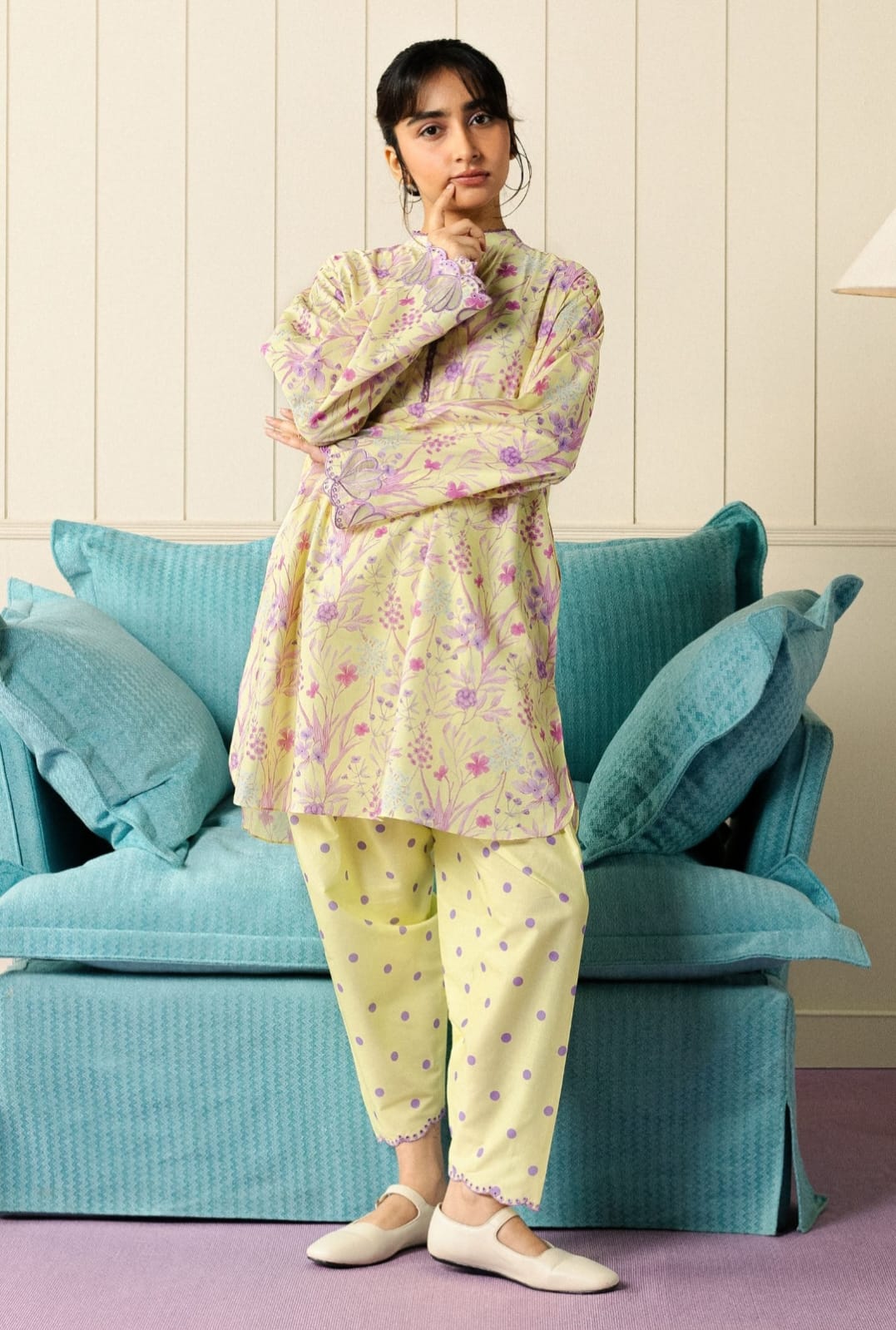 Zara Shahjahan | Love Coco and Friends | Thread Vibes - Casual Dress - available at Maria Faisal in UK and USA.