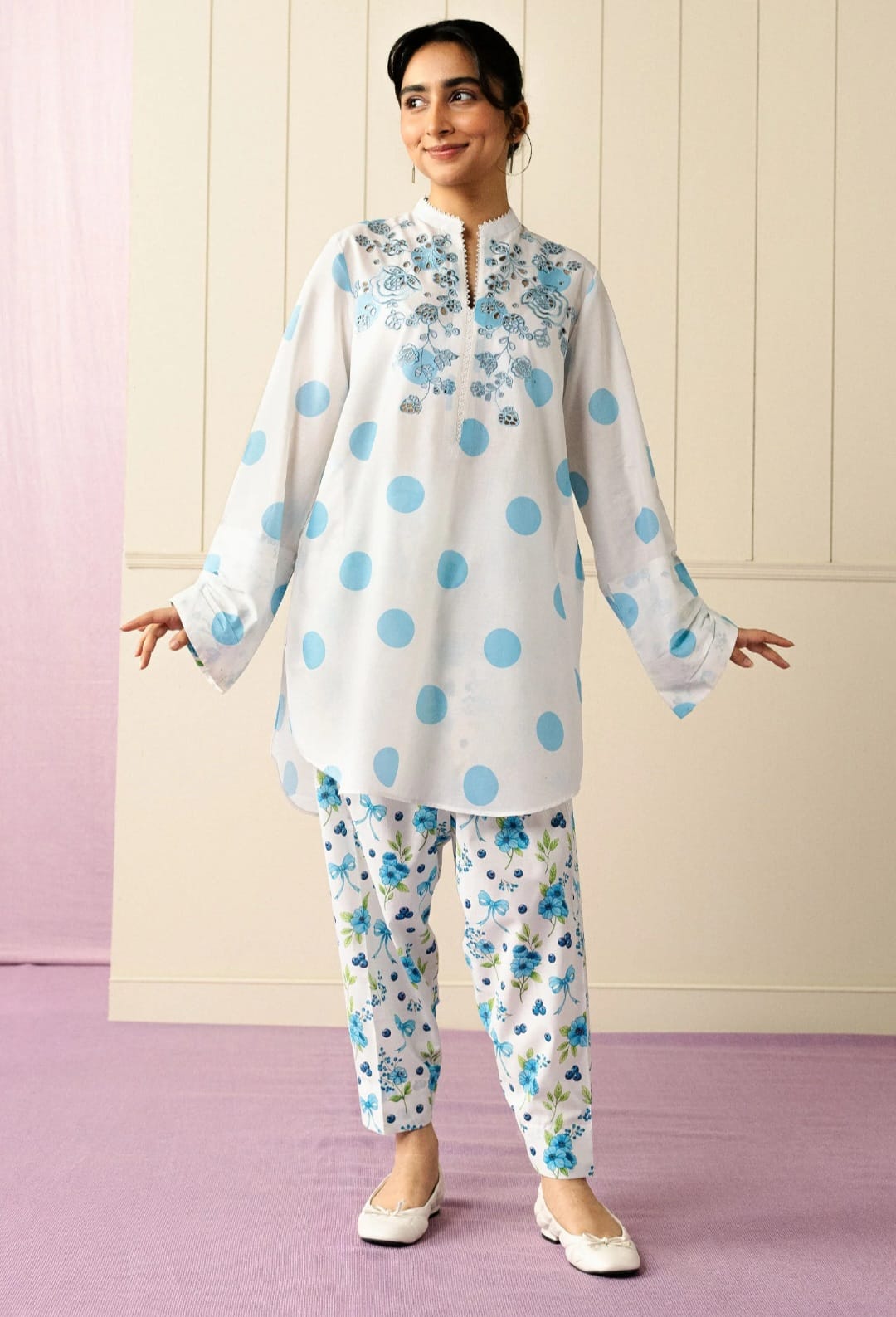 Zara Shahjahan | Love Coco and Friends | Bloom Beat - Casual Dress - available at Maria Faisal in UK and USA.
