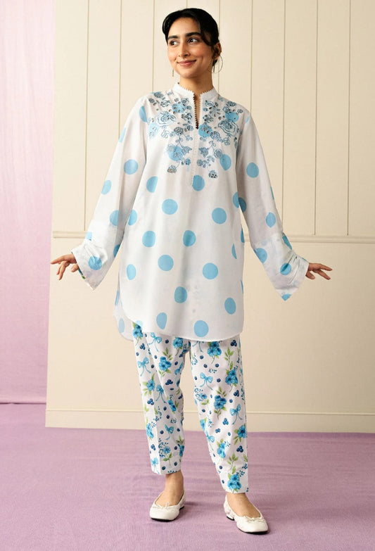 Zara Shahjahan | Love Coco and Friends | Bloom Beat - Casual Dress - available at Maria Faisal in UK and USA.