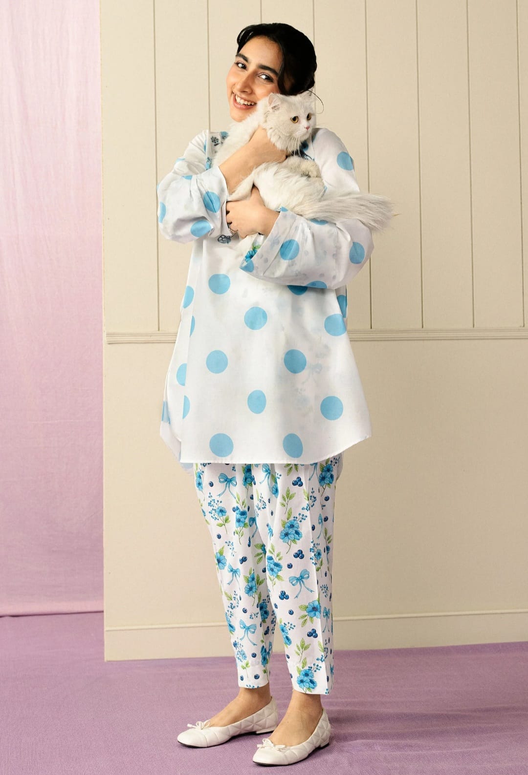 Zara Shahjahan | Love Coco and Friends | Bloom Beat - Casual Dress - available at Maria Faisal in UK and USA.
