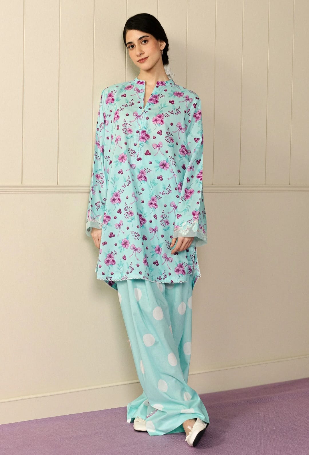 Zara Shahjahan | Love Coco and Friends |Pixel Pop - Casual Dress - available at Maria Faisal in UK and USA.