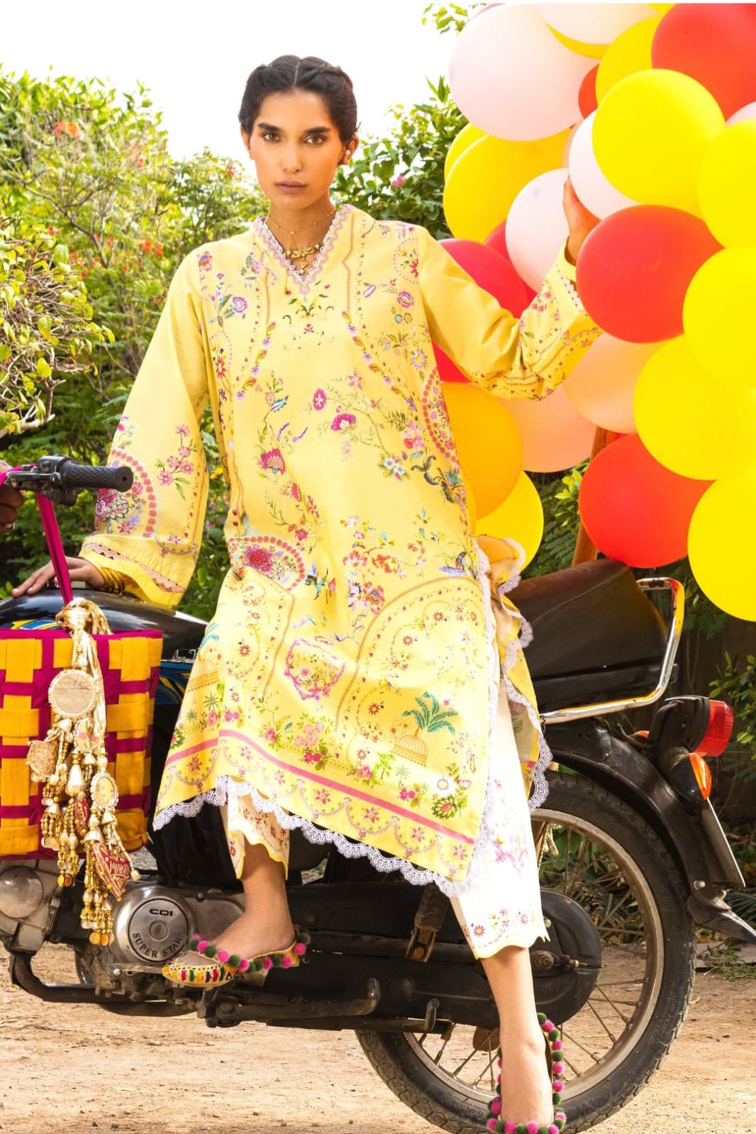 Sana Safinaz | Mahay Summer | H262-007B-2O - Casual Dress - available at Maria Faisal in UK and USA.