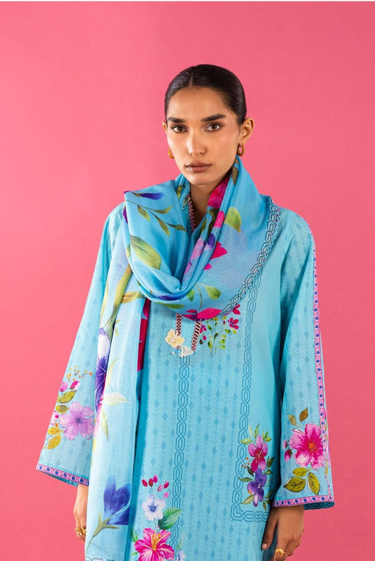 Sana Safinaz | Mahay Summer |H262-006B-2BS - Casual Dress - available at Maria Faisal in UK and USA.