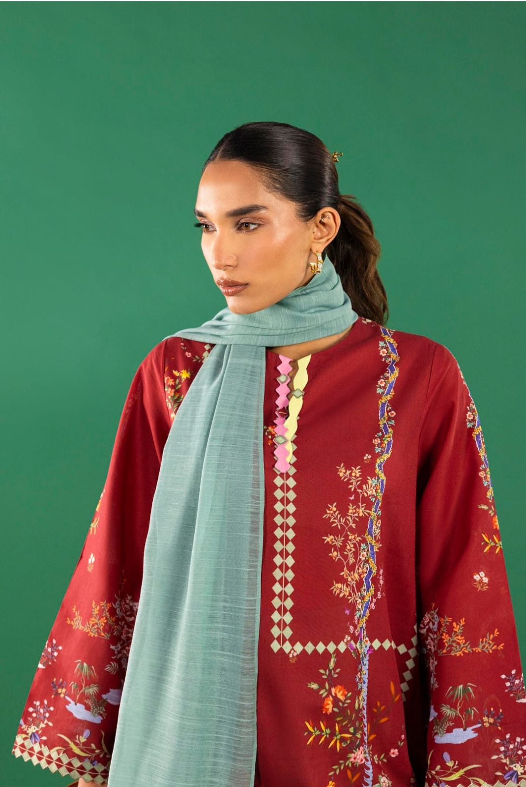 Sana Safinaz | Mahay Summer | H262-005B-3CG - Casual Dress - available at Maria Faisal in UK and USA.