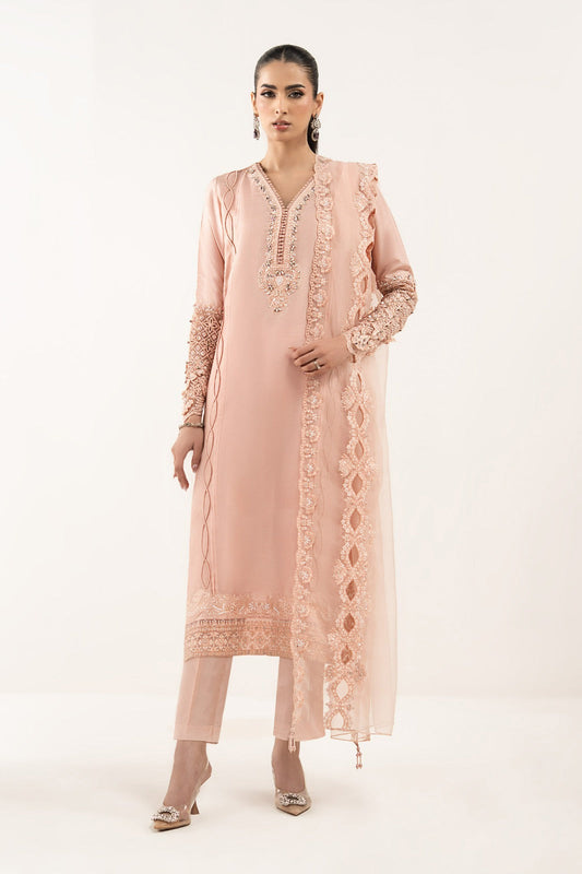 Maria B | Luxury Formals | SF-EF26-26-Pink - Formal Dress - available at Maria Faisal in UK and USA.