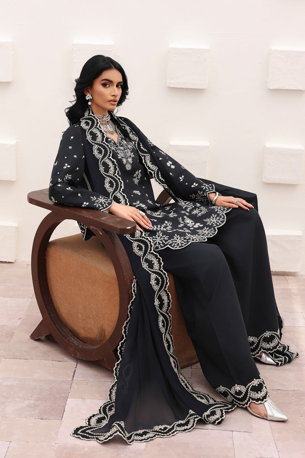 Charizma | Festive Edit | CNP-6-236 - Luxury Dress - available at Maria Faisal in UK and USA.