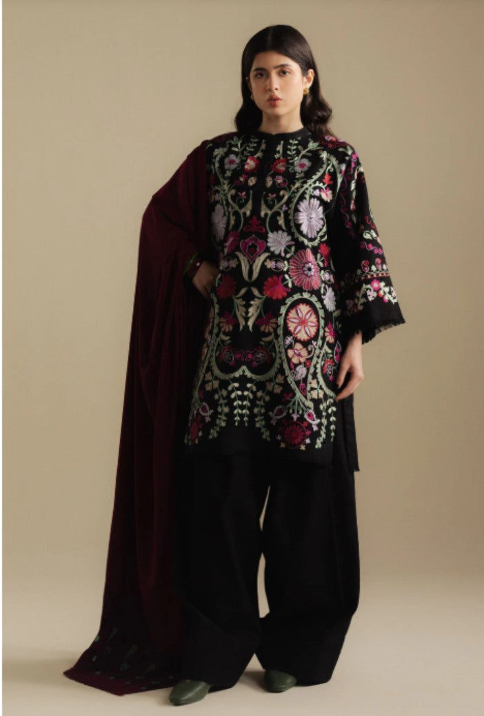 Zara Shahjahan | Coco Winter 25 |Breeze-7B - Casual Dress - available at Maria Faisal in UK and USA.