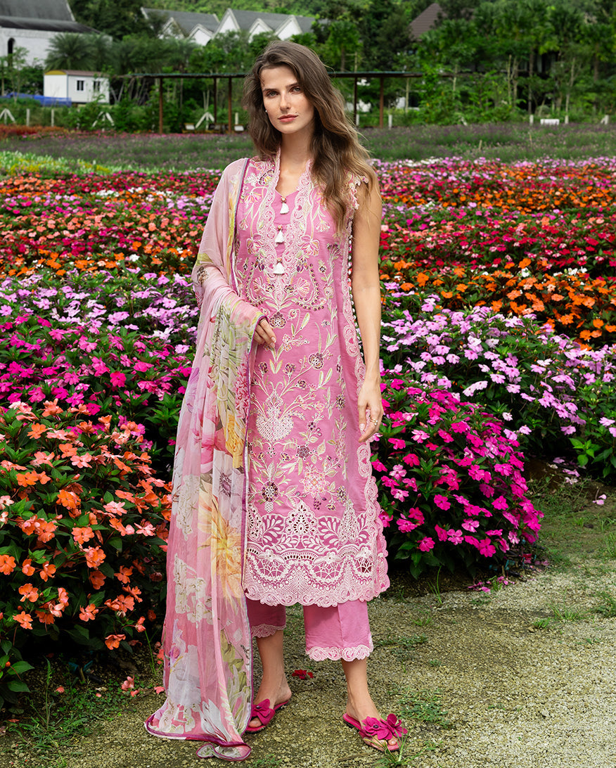 Mushq | Hemline the Secret Garden | Whimsical Scent - Luxury Dress - available at Maria Faisal in UK and USA.