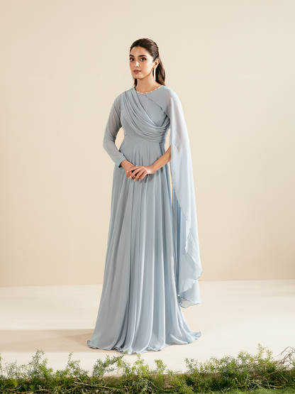 Ain | Luxe Edit | Whisper - Luxury Dress - available at Maria Faisal in UK and USA.